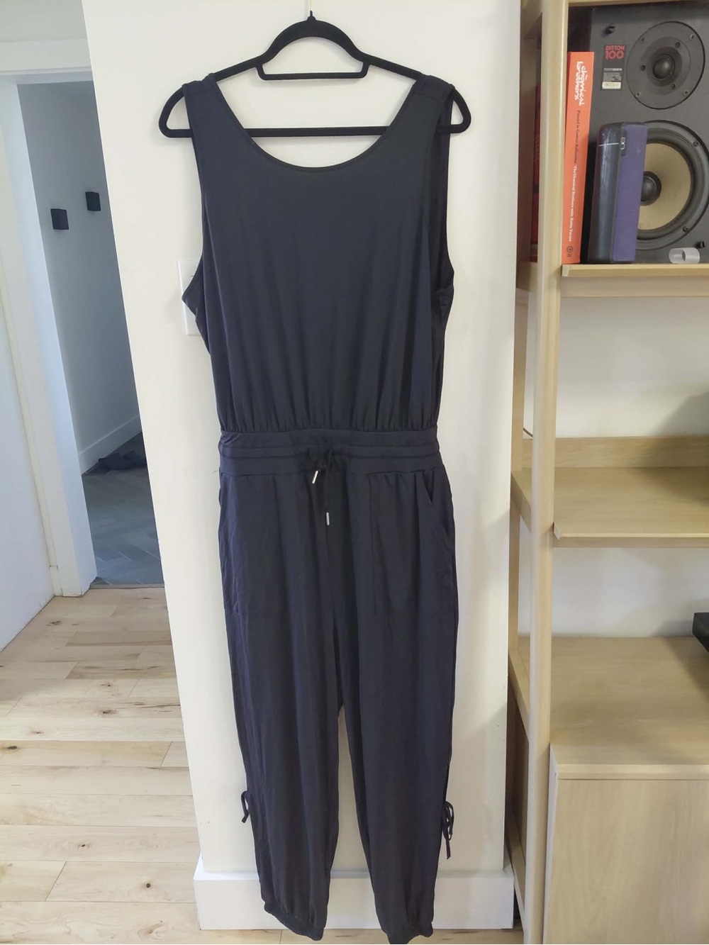 Halara Black Sleeveless Jumpsuit with Cutout Detail